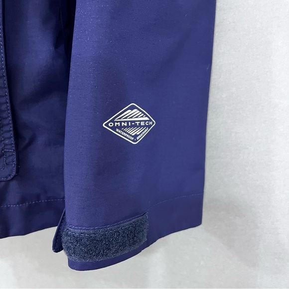 Columbia Navy Omni Tech Waterproof Breathable Jacket - Picture 9 of 15